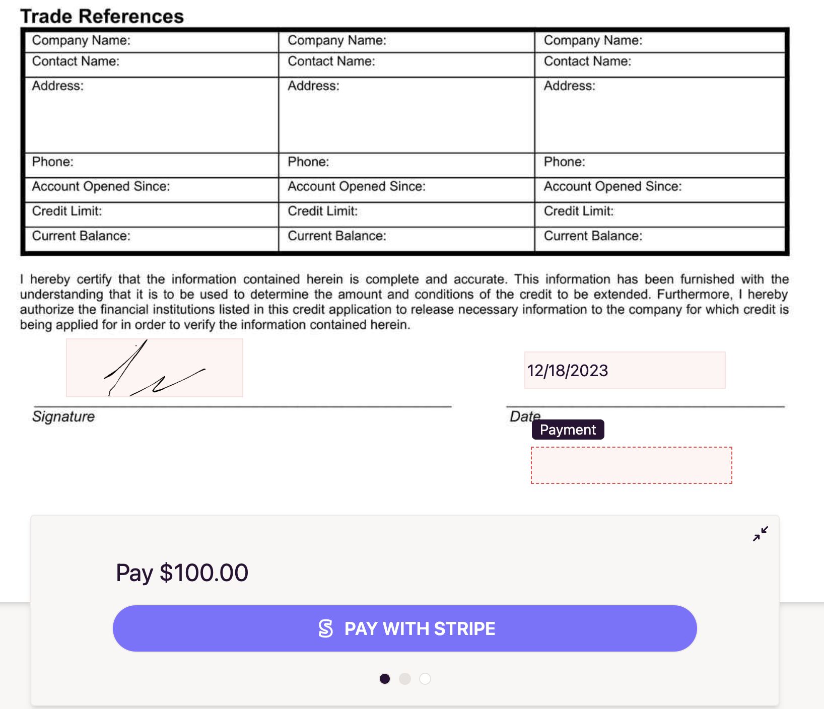 Payment Step