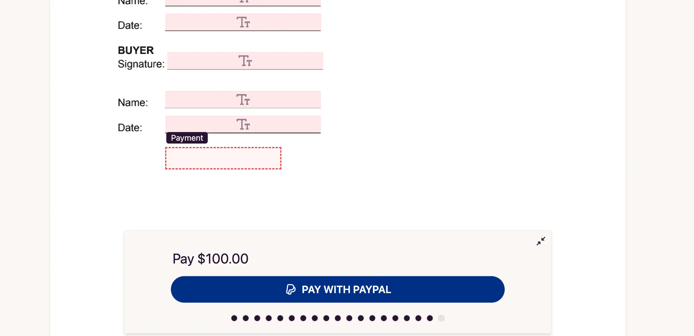 Pay with PayPal Step