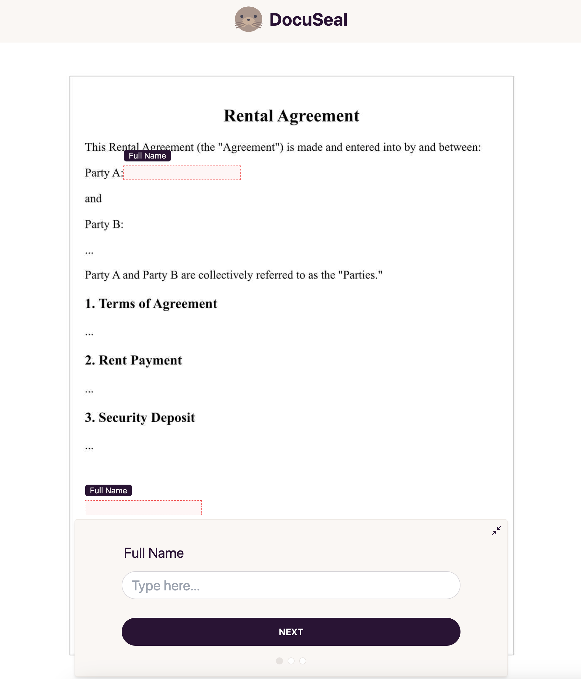 Submitter Form