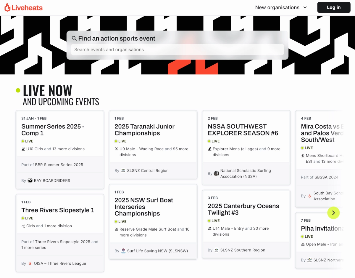 Liveheats Homepage