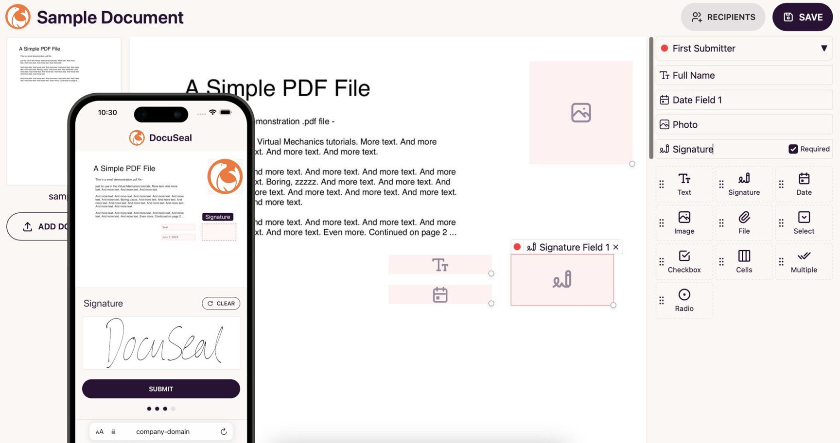 DocuSeal Demo
