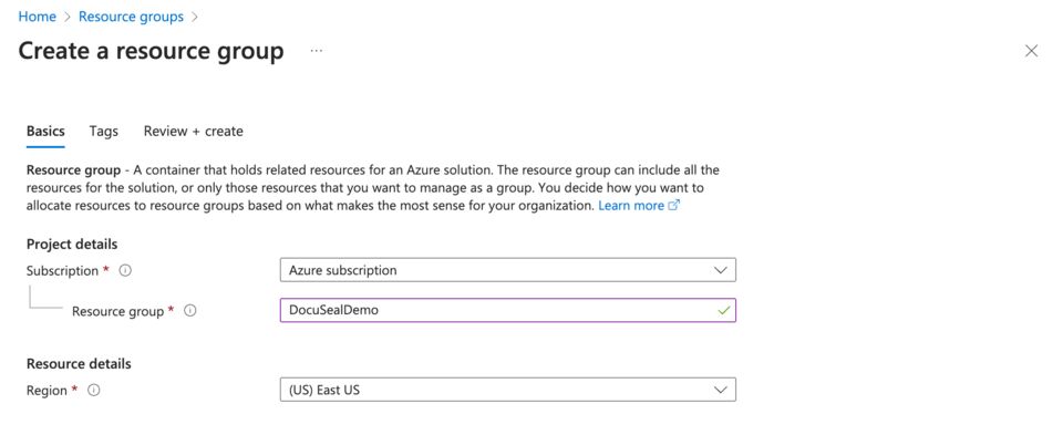 Create a resource group