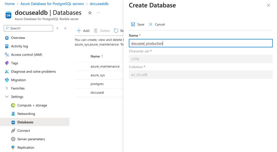 Create PostgreSQL database