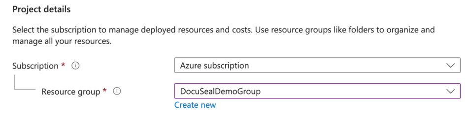 Select a resource group
