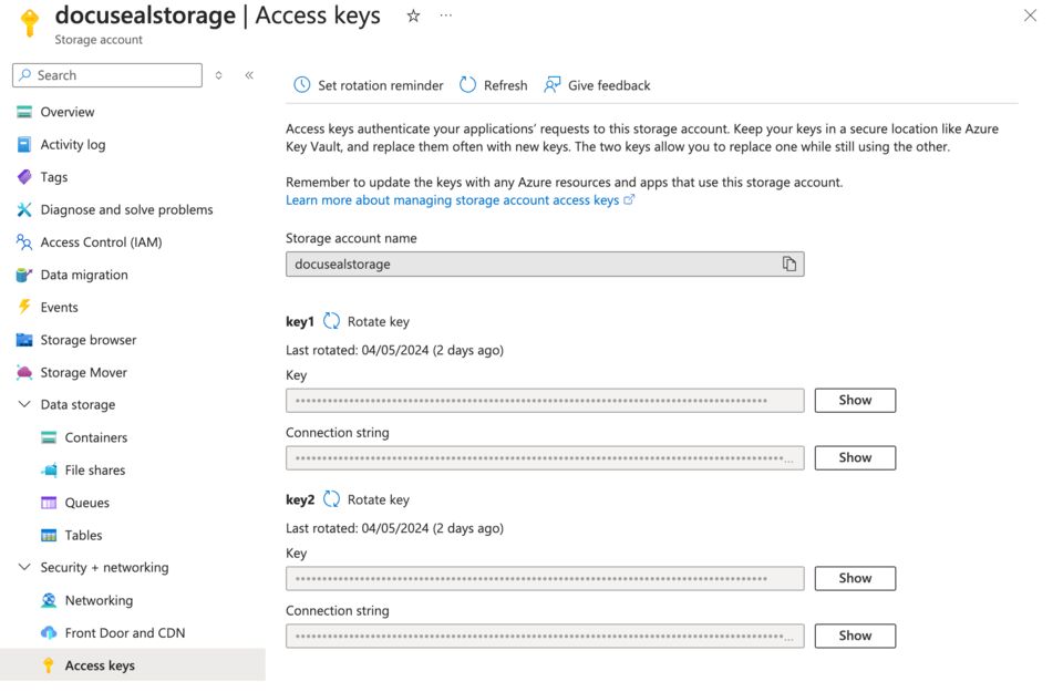 Azure storage account new container
