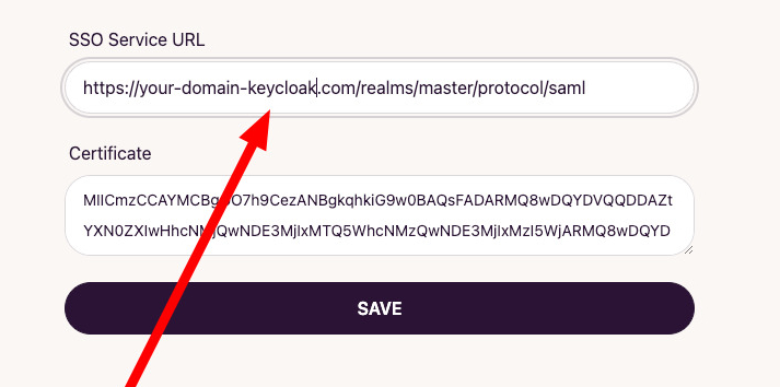 DocuSeal SSO Service URL