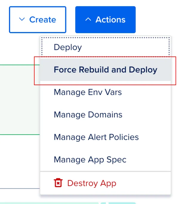 DigitalOcean Redeploy Button