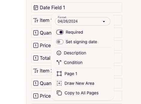 Date Dropdown