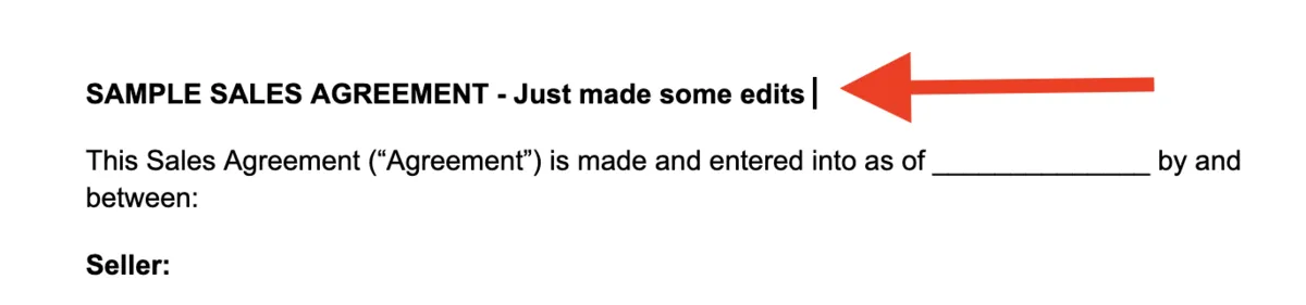 Google Docs Edit File