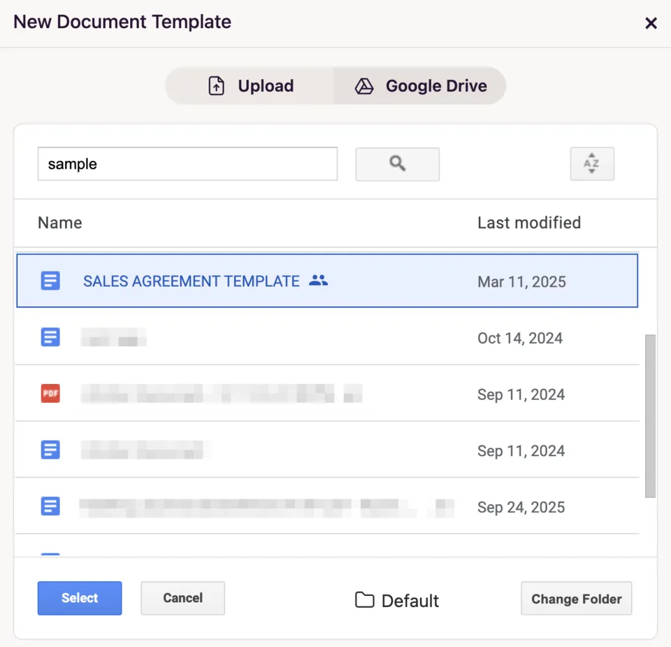 Google Drive File Picker