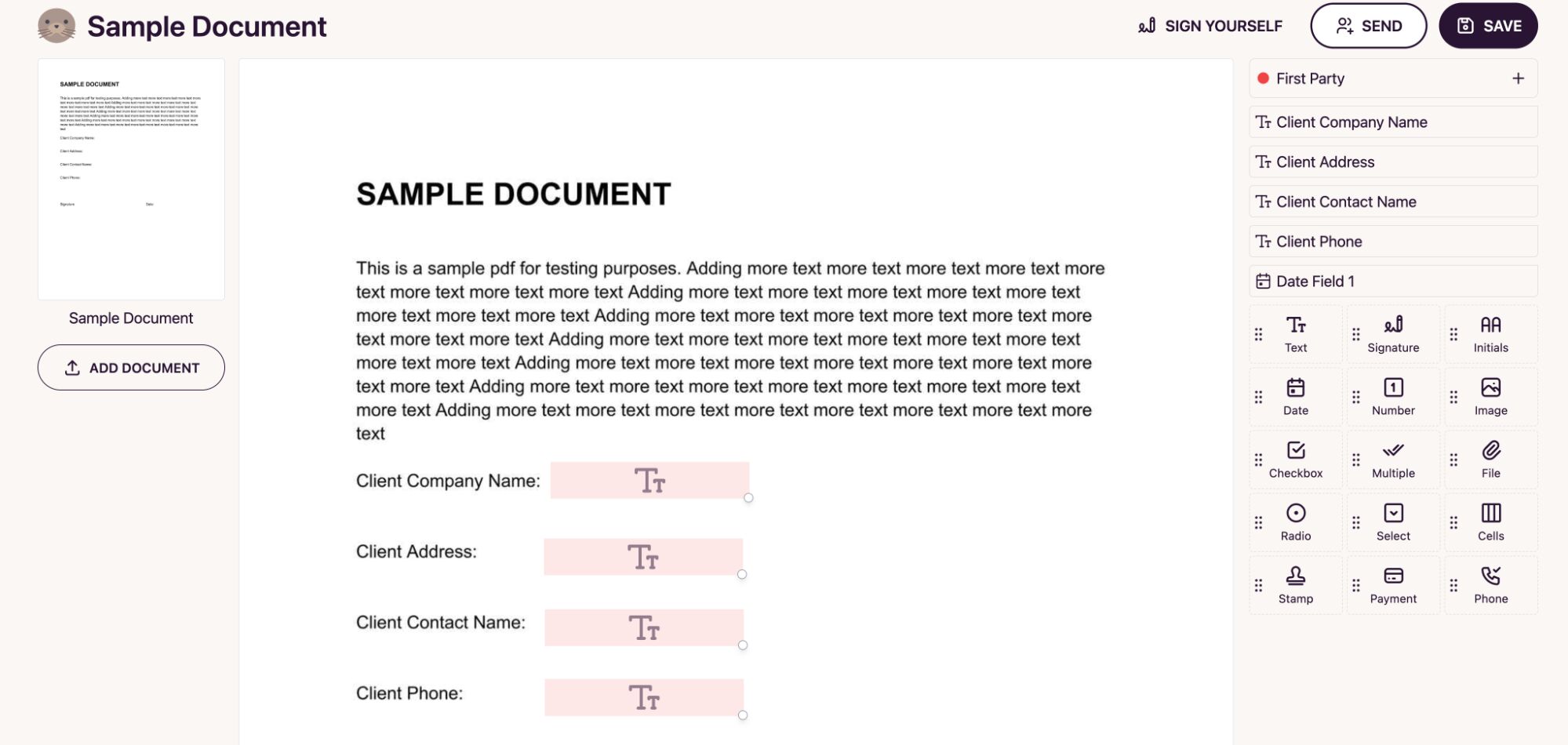 New Template Page