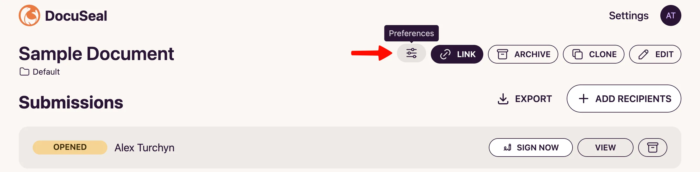 Template Preferences