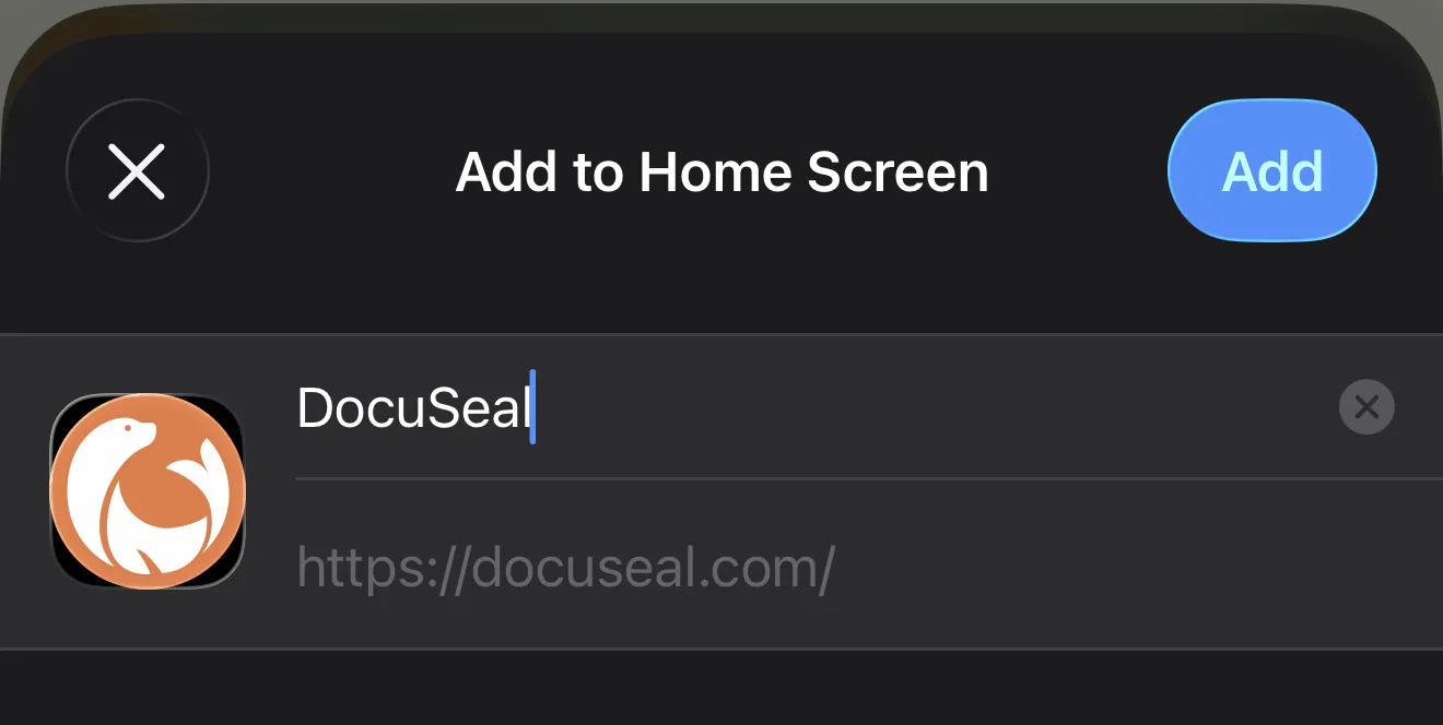 Safari Add PWA