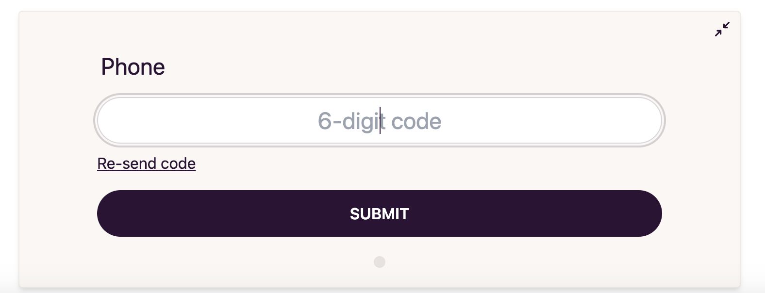 Signing Form OTP Code Step