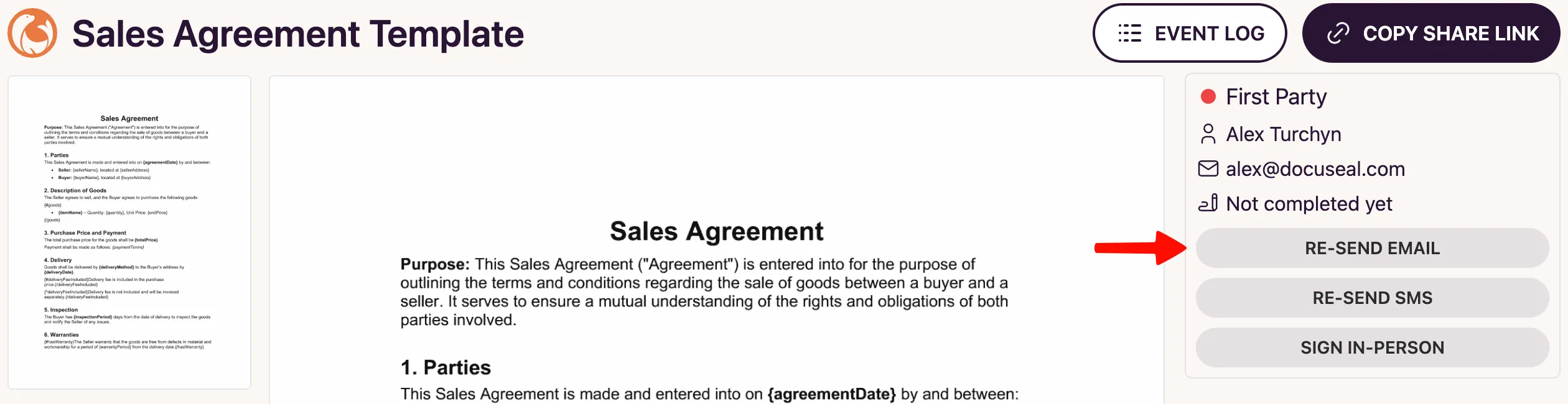Submission Page Re-send Email Button