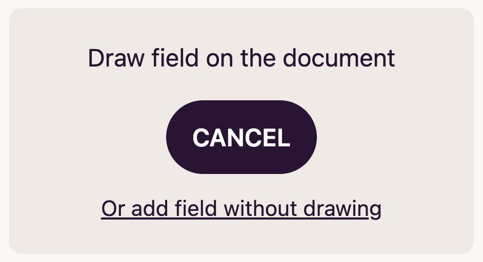 Template Builder Draw Field