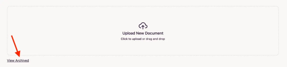 Template dashboard archived link