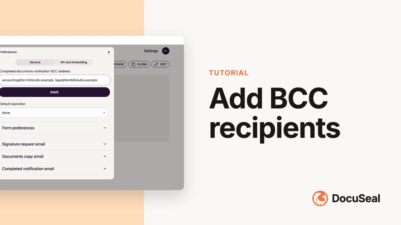 Add BCC recipients video tutorial
