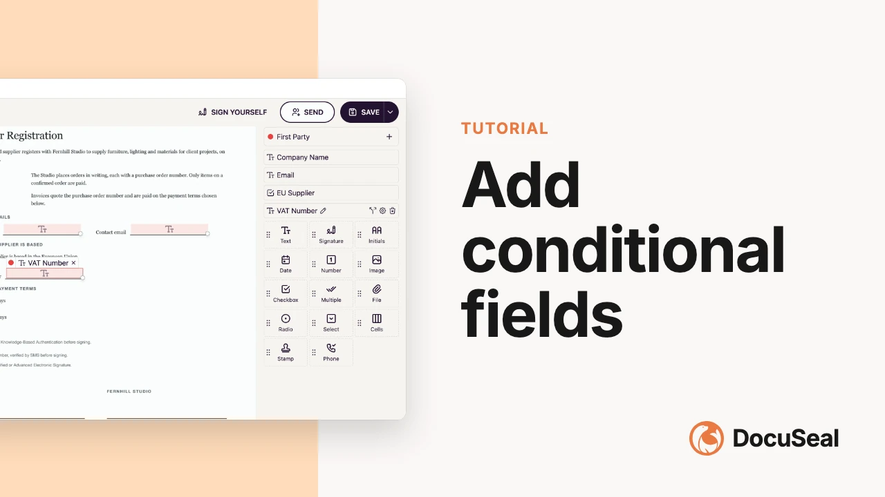Add conditional fields video tutorial