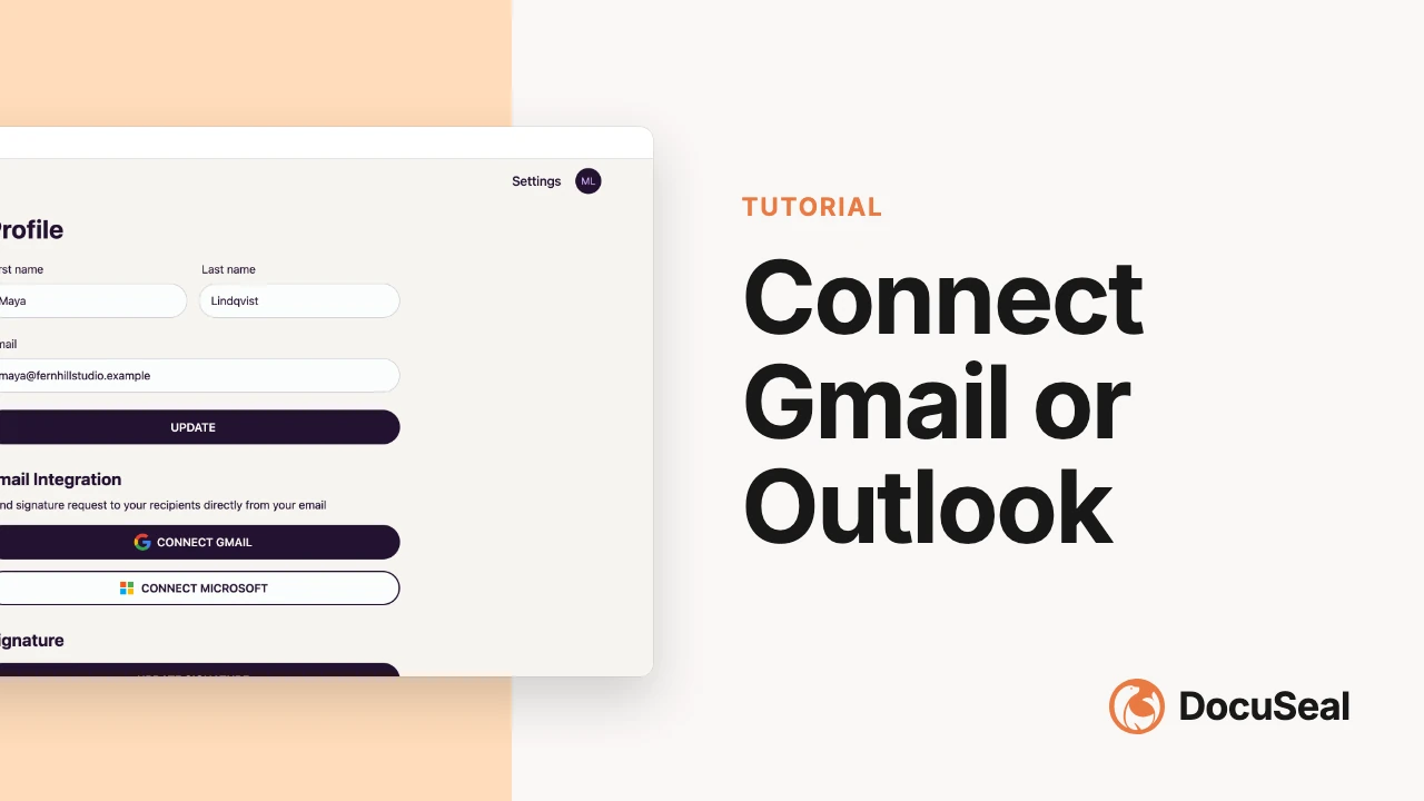 Connect Gmail or Outlook video tutorial