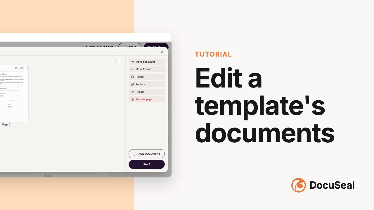 Edit template documents video tutorial