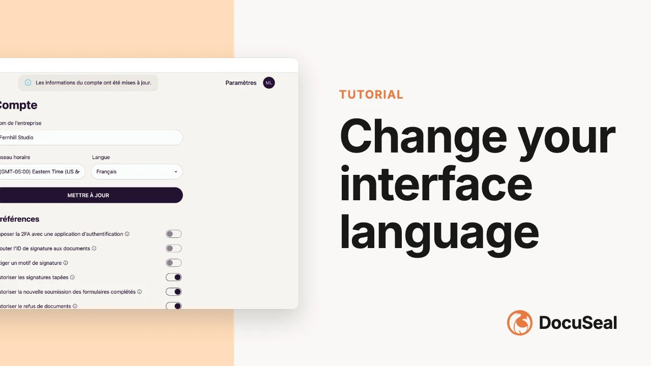 Language support video tutorial