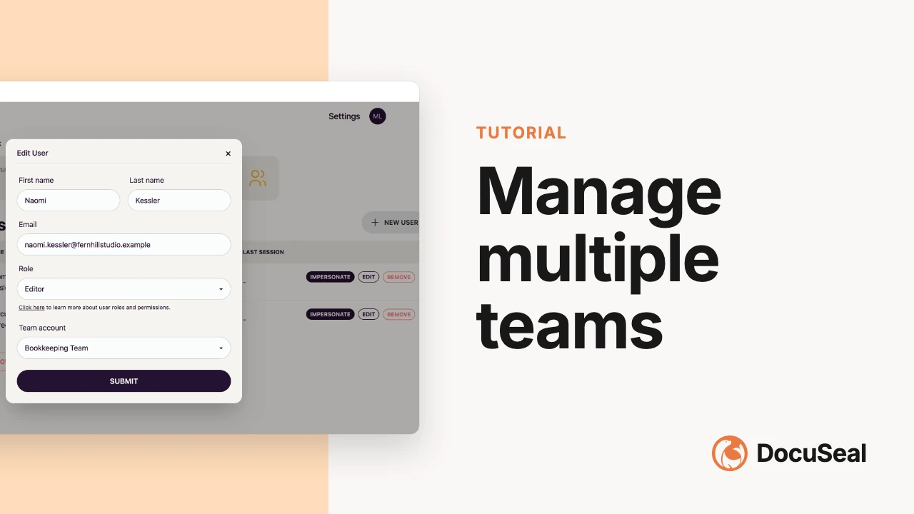 Manage multiple teams video tutorial