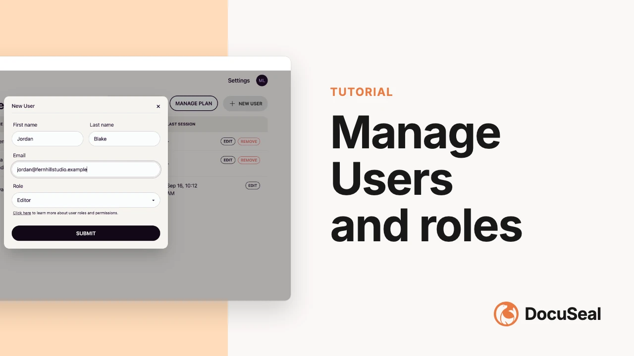 Manage users and roles video tutorial