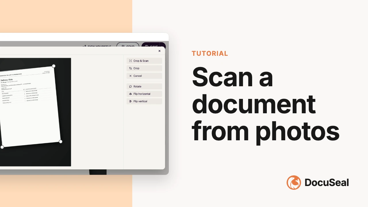 Convert photos to a scanned document video tutorial