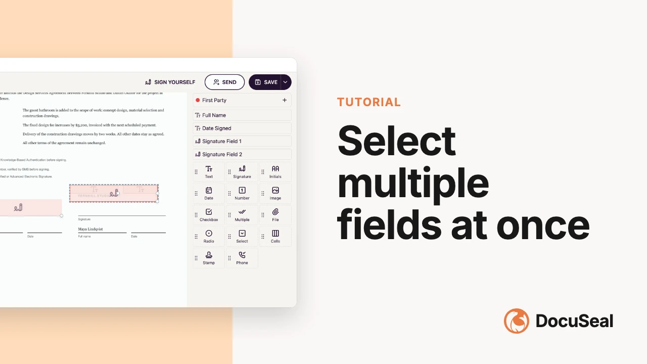 Select multiple fields video tutorial