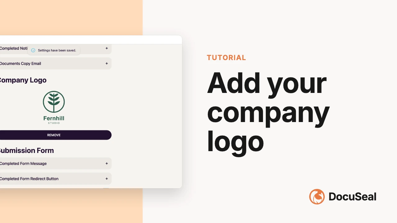Upload company logo video tutorial