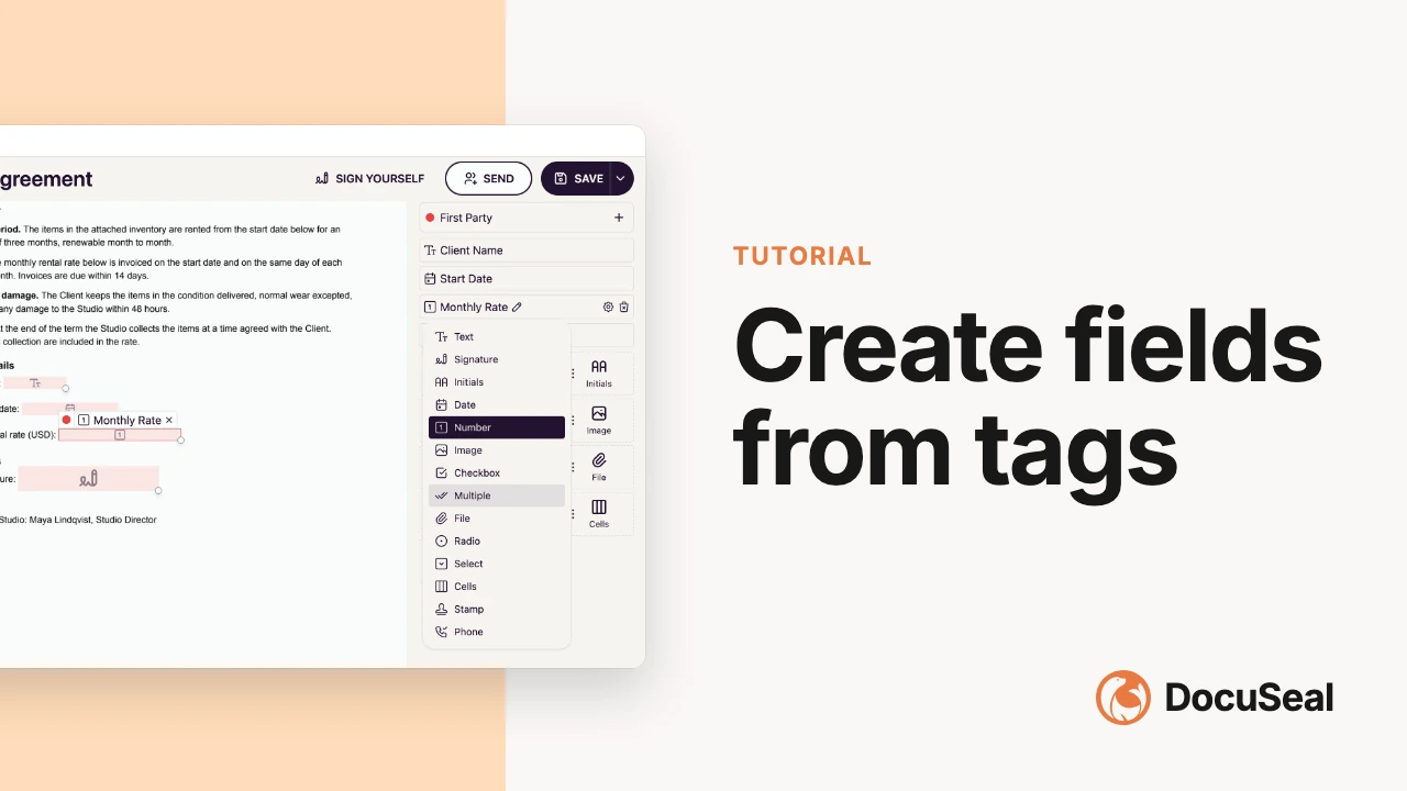 Use tagged DOCX with fields video tutorial