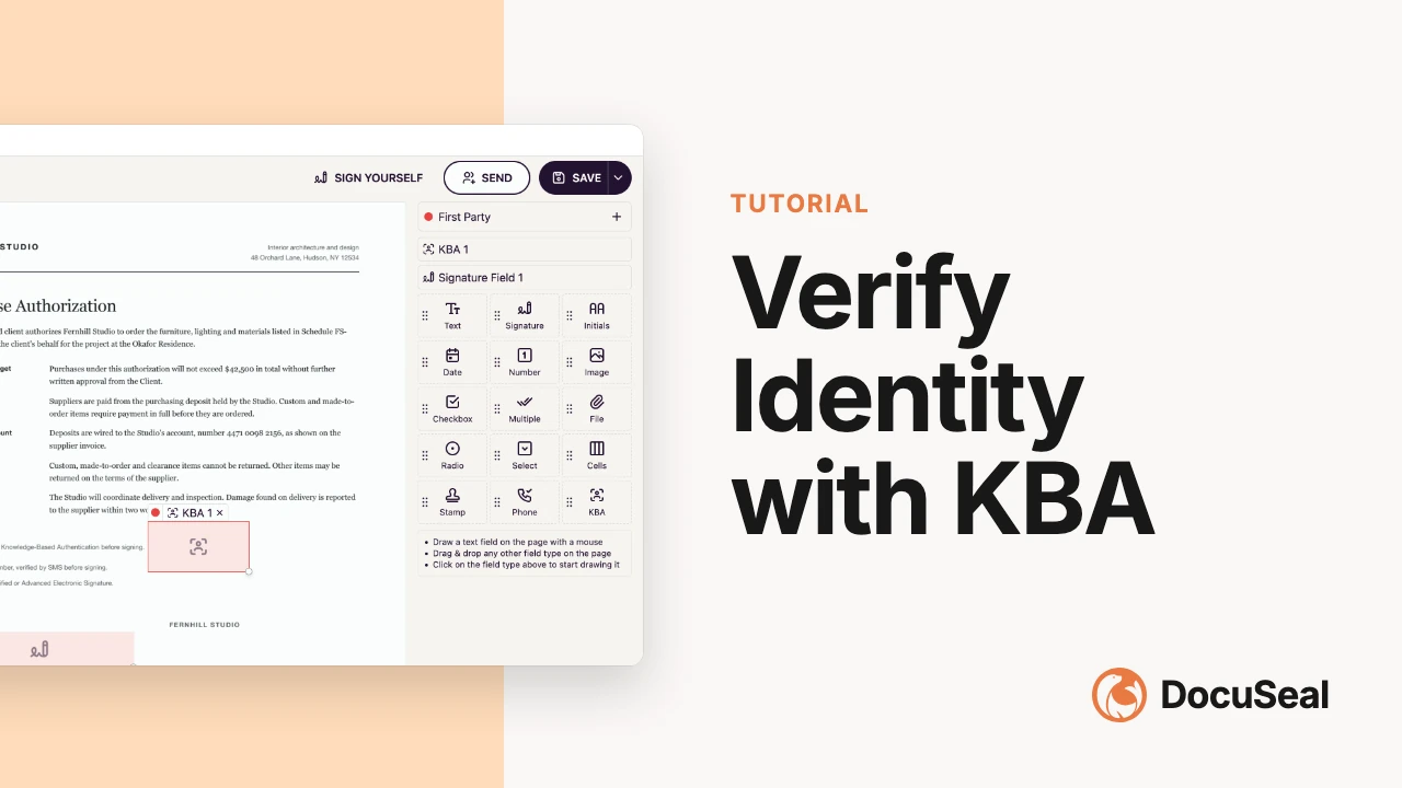 Verify identity with KBA video tutorial