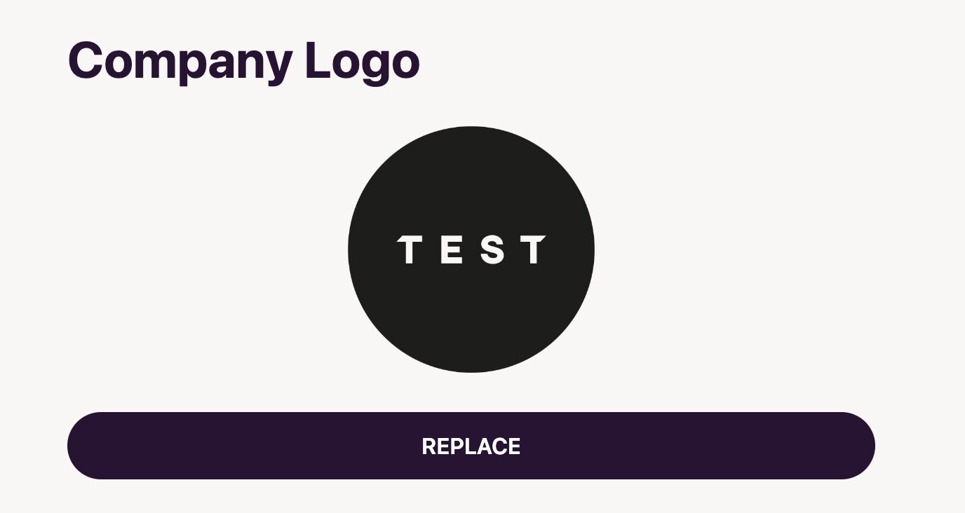 Uploaded Company Logo